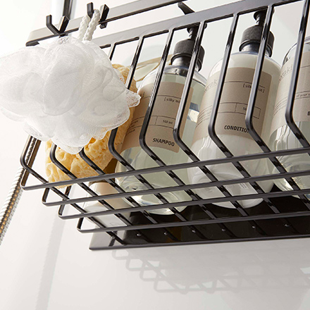 tower タワー マグネットバスルームバスケット ブラック 5543