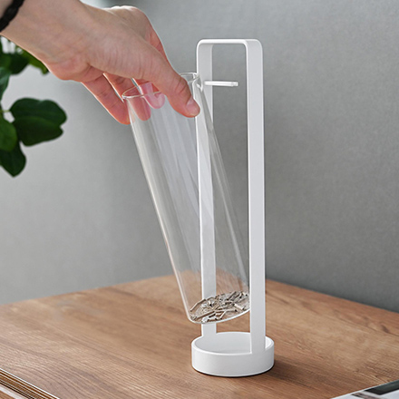 tower タワー お香スタンド 灰飛び防止カバー付き ホワイト 10013