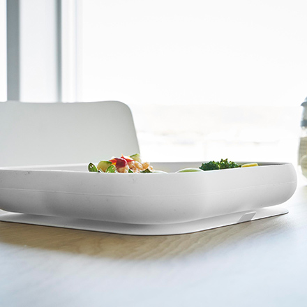 tower タワー 吸盤付きシリコーンベビーフードトレー ホワイト 10049