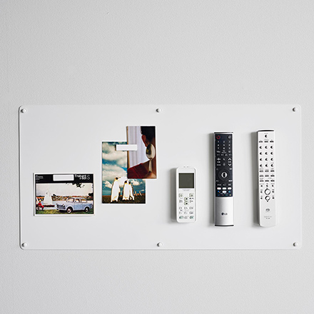 tower タワー ウォールプリントスチールパネル L 石こうボード壁対応 ホワイト 10155