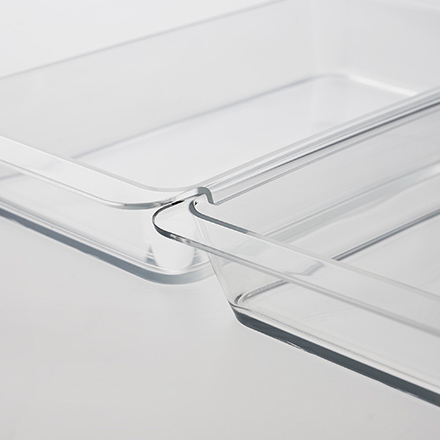 tower タワー 電子レンジ対応連結できる洗いやすい下ごしらえ調理トレー 深型 2個組 クリア 10337