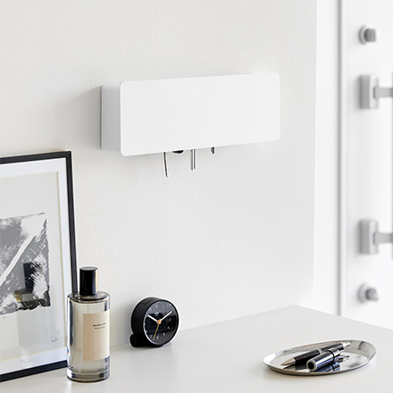 tower タワー 壁付けキーフック ロング ホワイト 10344