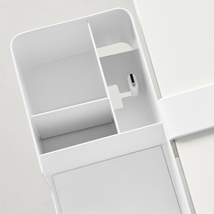 tower タワー テーブル横マルチラック ホワイト 10367