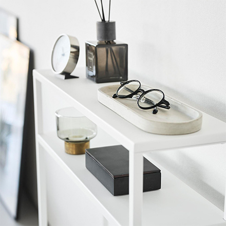 tower タワー 棚付きコンソールテーブル ホワイト 10393