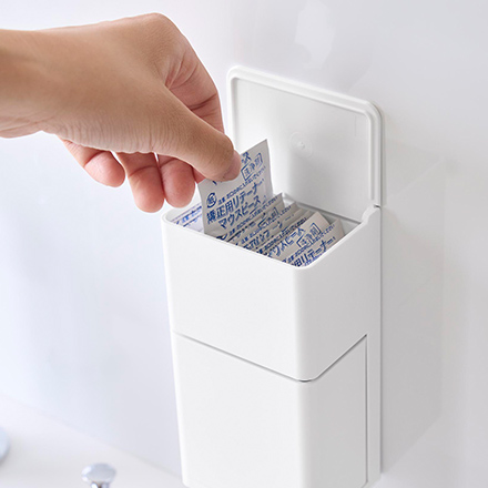 tower タワー フィルムフック マウスピース&洗浄タブレット収納ラック ホワイト 10725