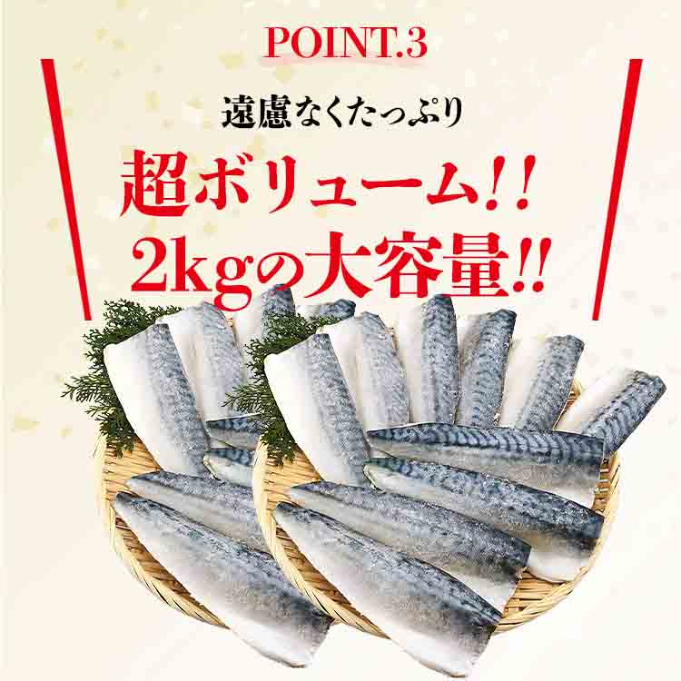 さば 骨取り 国産 有塩 2kg 骨なし サバ 鯖 フィレ 日本産 冷凍
