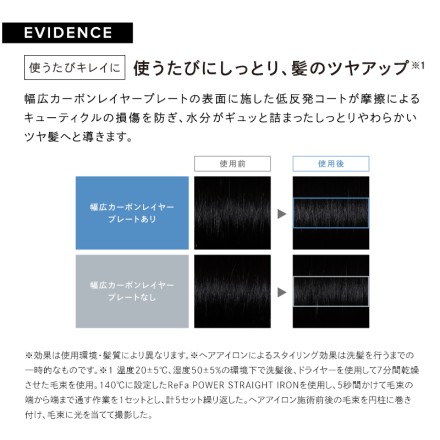 MTG ReFa POWER STRAIGHT IRON ブラック RE-CA-03A 当店限定2年保証付