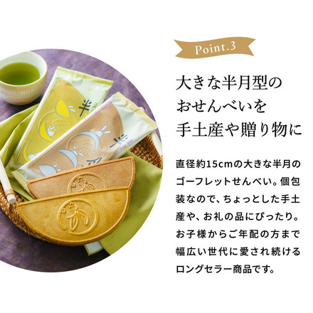 鎌倉半月 サービスパック[抹茶] 10枚入 鎌倉五郎 半月