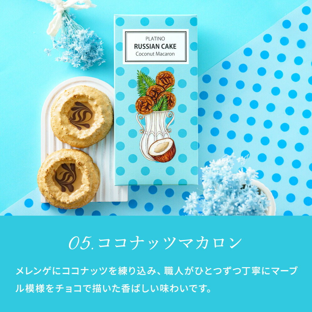 お菓子 7種から選べる プラチノロシアケーキ 2個入 のし・包装不可 クッキー 焼き菓子 洋菓子 プチギフト かわいい おしゃれ 日持ち 常温 / ブルーベリーサン