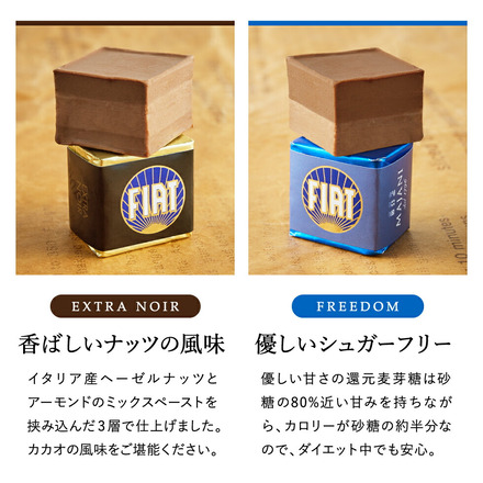 FIAT フィアット チョコレート・ミニカーセット缶 マイアーニ Majani メーラ/レッド（CA）
