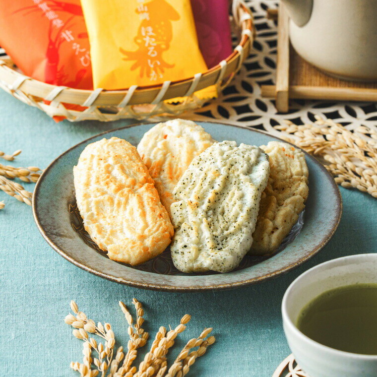 草加葵の倉 海千楽 和菓子 おかき 海鮮おかき 青のり えび いか メーカー包装済