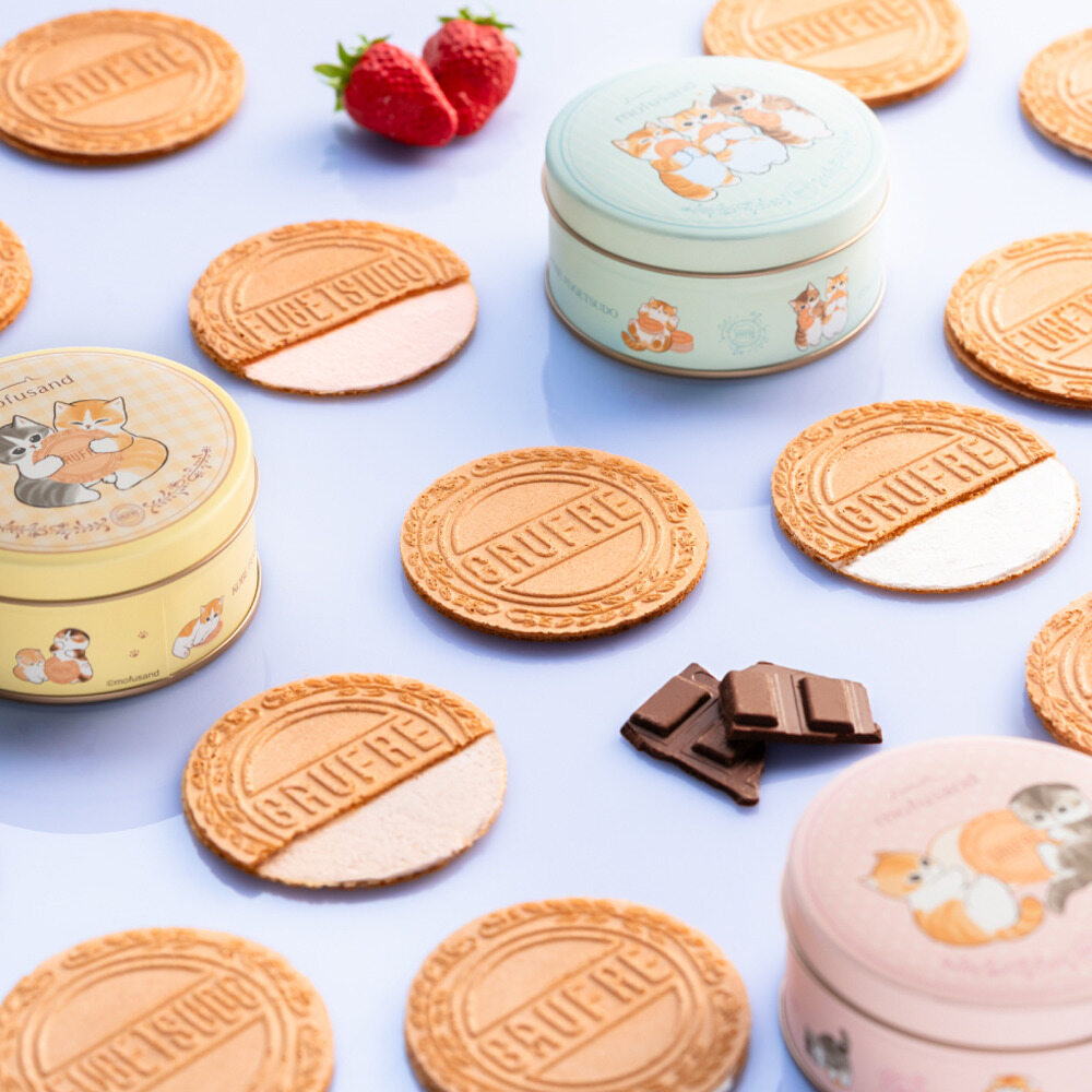 神戸風月堂 mofusand ミニゴーフル 3缶入