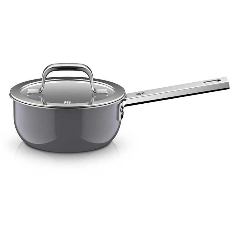 WMF ヴェーエムエフ フュージョンテック ミネラルプロ ソースパン 16cm IH対応 ガス火対応 / 片手鍋 鍋 蓋付き 食洗機対応 オーブン対応 10年保証 / プラチナム(PL)