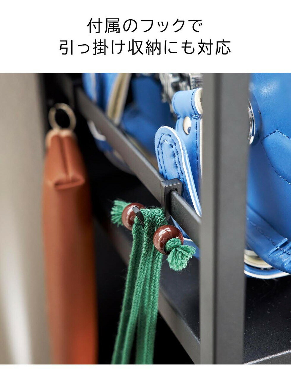 山崎実業 公式 tower 目隠しワゴン タワー L ブラック 1420