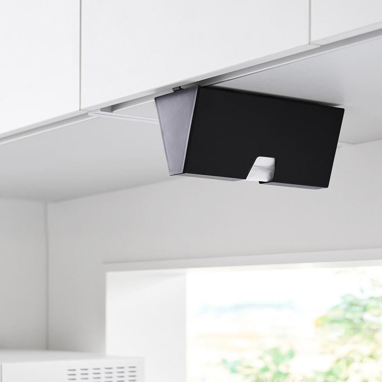 tower 戸棚下プラスチックバッグケース タワー 山崎実業 10252 10253 / ブラック