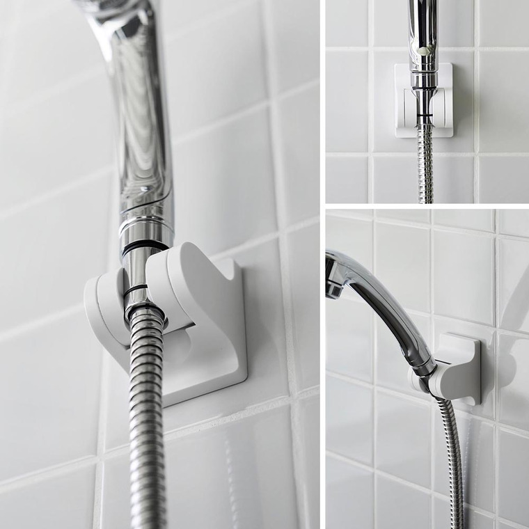 角度が調節できるフィルムフックシャワーホルダー タワー 山崎実業 tower 10288 10289 ホワイト ブラック / ホワイト