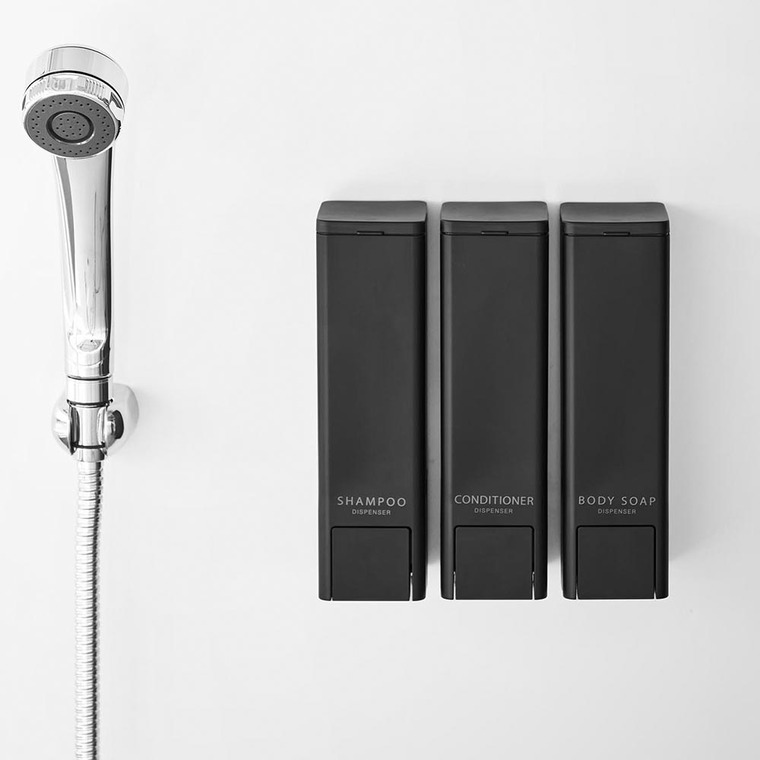 山崎実業 tower 下から出るマグネットディスペンサー タワー 10290 10291 10292 10293 10294 10295 / ホワイト：シャンプー