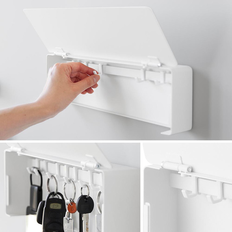 tower マグネットキーフック タワー ロング 山崎実業 10342 10343 ホワイト ブラック / ブラック