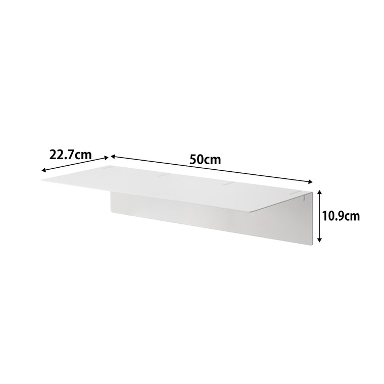 tower 壁付け洗濯機上ラック タワー 山崎実業 10763 10764 / ホワイト