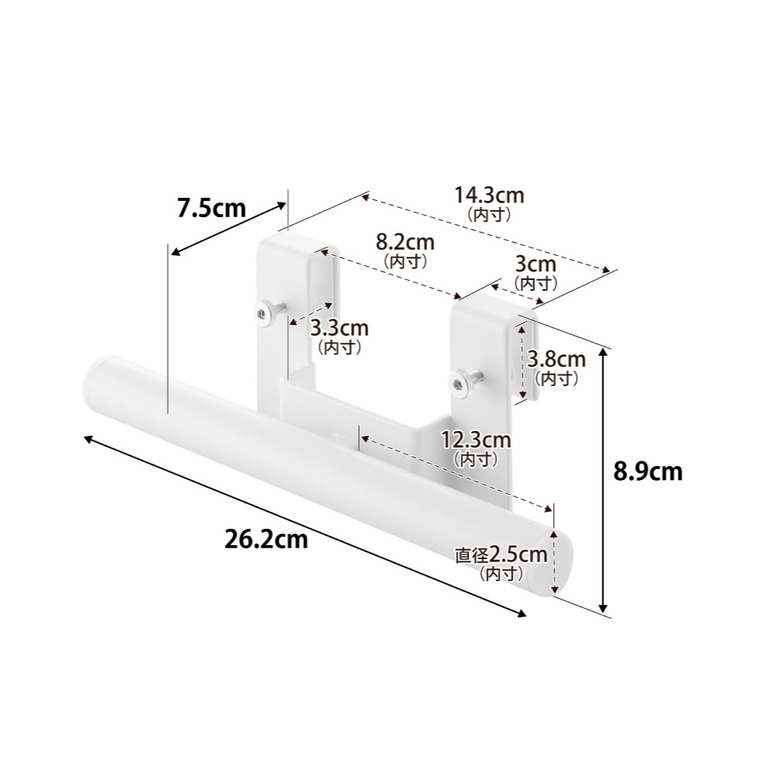 tower スチールワゴン横ランドセル&リュックハンガー タワー 山崎実業 10771 10772 / ブラック