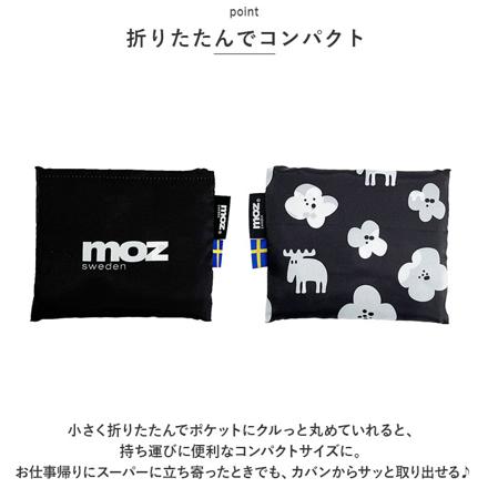 Moz ショッピングバッグ ショッピングバッグ フラワーブラック