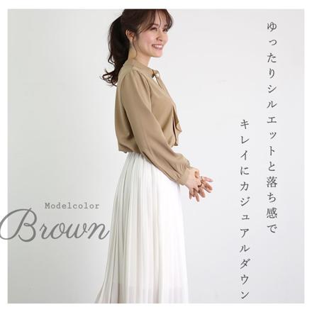 ブラウス bl1806 Mサイズ ブラウン