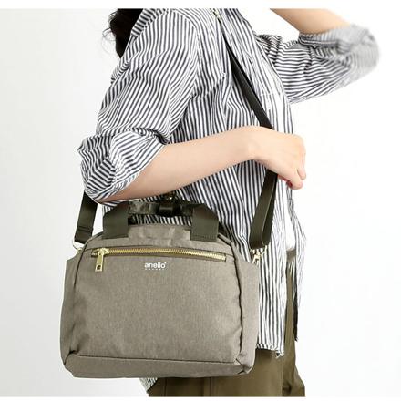 アネログランデ 両面撥水杢ポリGL 2WAYボストン GT-T0472 OBE.オレンジベージュ