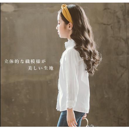 女の子ブラウス kb88191 150サイズ ホワイト