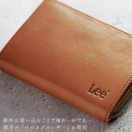 Lee リー イタリアン レザー ウォレット 二つ折り財布 チョコ