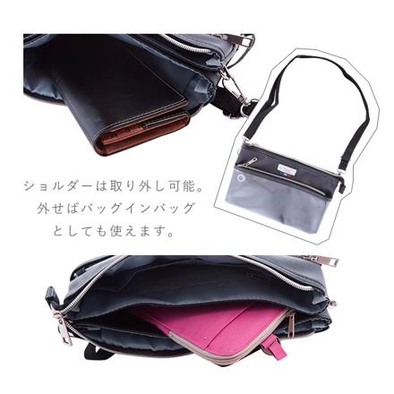 合皮クリア PVCポケット サコッシュ イエロー