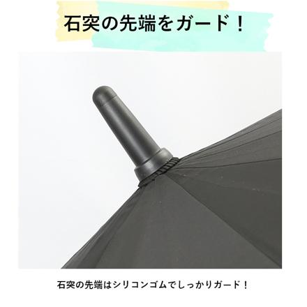 ワンタッチ ジャンプ式 傘 70cM 傘 ブラック