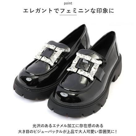 ローファー pMyrfShoeS02 37(23.5cM) ブラック