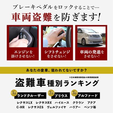 車 盗難防止ロック pMyv15 盗難防止ロック ブラック