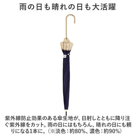 ワールドパーティー W.P.C 16本骨 長傘 ソリッドBL