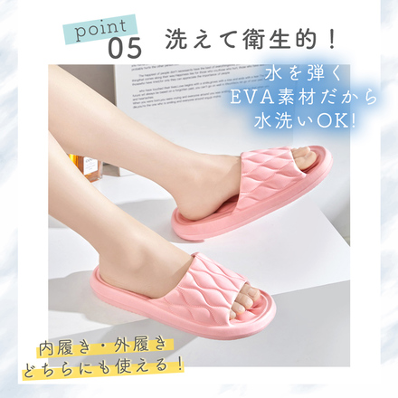 MILASIC 軽量 スリッパ ピンク Mサイズ TN-HWSP-PK-M