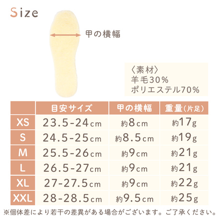 MILASIC あったか 羊毛混 インソール 2足セット イエロー Mサイズ TN-WMIS-VO-M