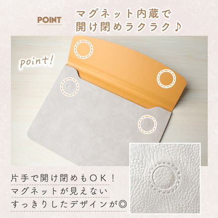 mitas フェイクレザー タブレットケース ゴールドTN-FLCC-GD