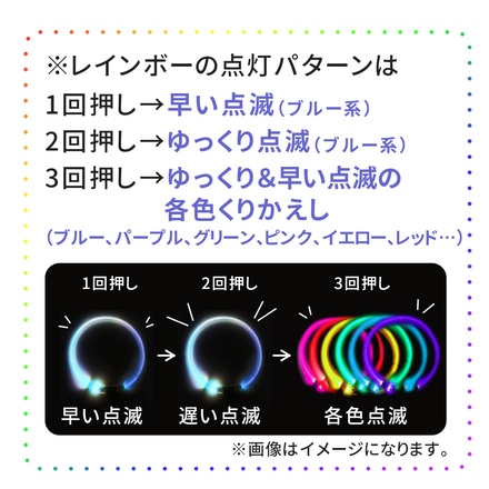 mitas お散歩ライト LED 首輪 ペット セーフティーライト TN-CLUSB-WH-S ホワイト Sサイズ