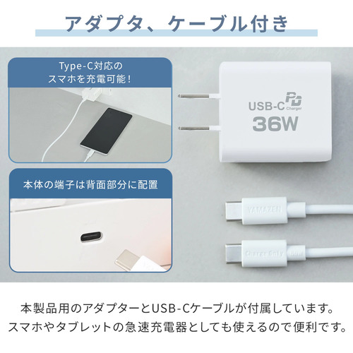 除湿機 小型 ペルチェ式 250ml/日 850mlタンク PD対応 モバイルバッテリー対応 山善 YDC-AU25