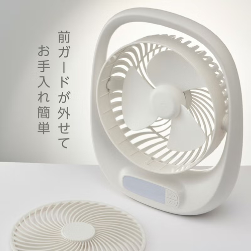 PORTABLE FAN(ポータブルファン) ホワイト ドウシシャ FBA-160BWH