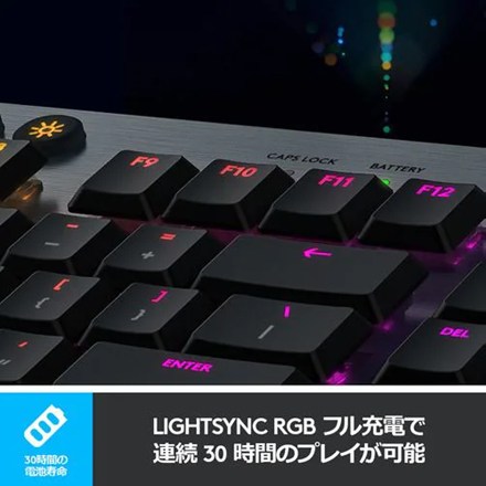Logicool G ロジクール ゲーミングキーボード G913 メカニカル ワイヤレス G913-LN リニア