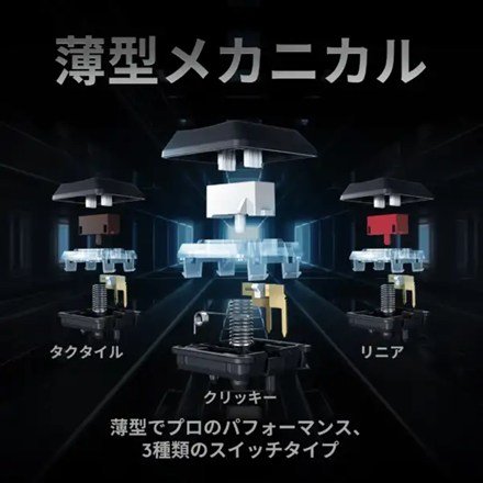 Logicool G ロジクール ゲーミングキーボード G913 テンキーレス 薄型 G913-TKL-TCBK タクタイル