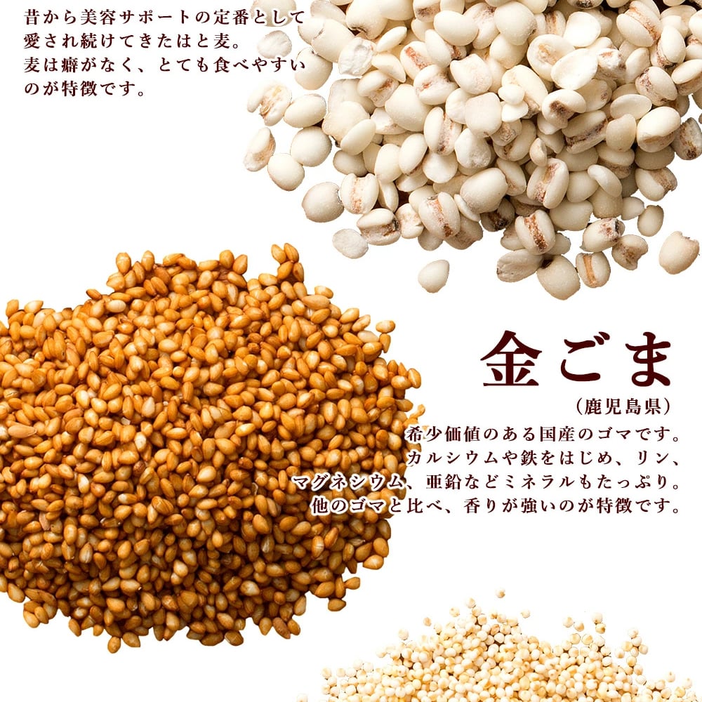 雑穀米本舗 国産 胡麻香る十穀米 1.8kg(450g×4袋)