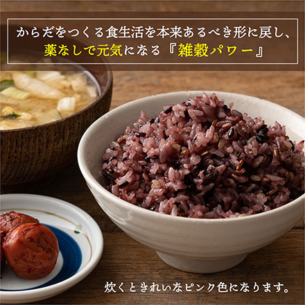 無洗米雑穀 古代米 4種ブレンド ( 赤米 / 黒米 / 緑米 / 発芽玄米 ) 1.8kg ( 450g×4袋 )