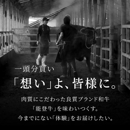 能登牛 牛一頭分（一括配送）