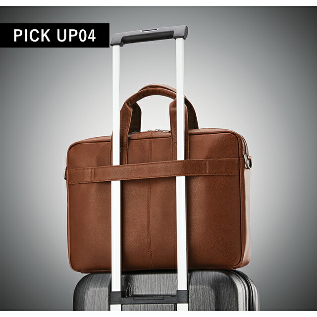 サムソナイト ビジネスバッグ メンズ Samsonite SAM CLASSIC LEATHER Slim Brief ビジネスカバン パソコンバッグ PCバッグ ブリーフケース リクルートバッグ レザー 126038-1221 COGNAC バッグ ギフト 軽量 A4 ノートpc ブランド 高級 おしゃれ プレゼント 男性 実用的