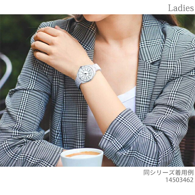 コーチ 時計 レディース 人気 シンプル 小さめ プレストン セラミック クオーツ 腕時計 COACH アナログ ホワイト ブラック ピンク 黒 白 選べるモデル 14503461 14503462 14503463 ブランド おしゃれ 防水 軽い 華奢 かわいい プレゼント 女性 実用的