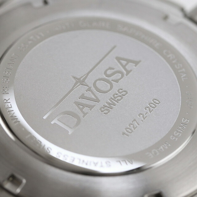 ダボサ アルゴノーティック BG 自動巻き 腕時計 メンズ DAVOSA 161.528.20 アナログ ブラック 黒 スイス製 ブランド おしゃれ 防水 プレゼント 男性 実用的