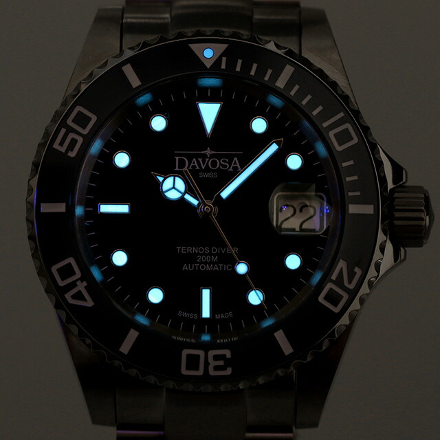 ダボサ テルノス 自動巻き 腕時計 メンズ DAVOSA 161.555.40 アナログ ブルー スイス製 ブランド おしゃれ 防水 プレゼント 男性 実用的