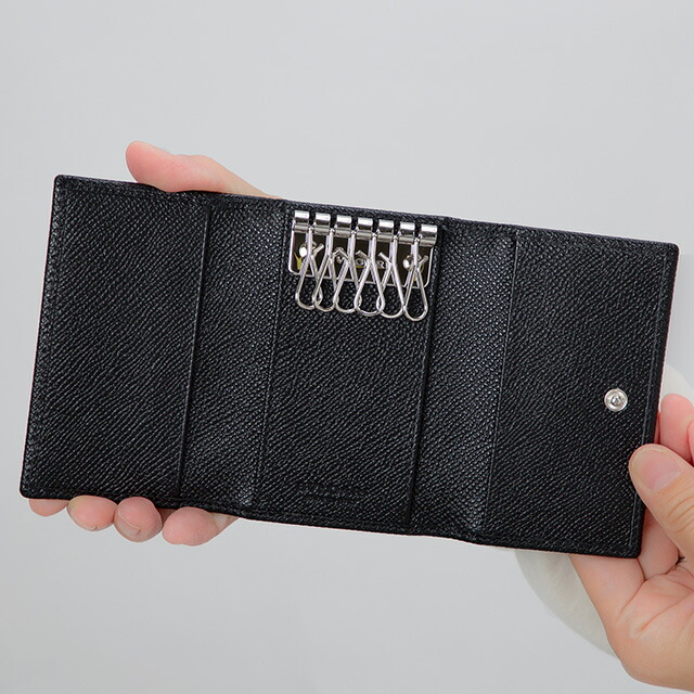 ブルガリ キーケース メンズ BVLGARI 282234 BLK ブラック ブランド 高級 おしゃれ プレゼント 実用的